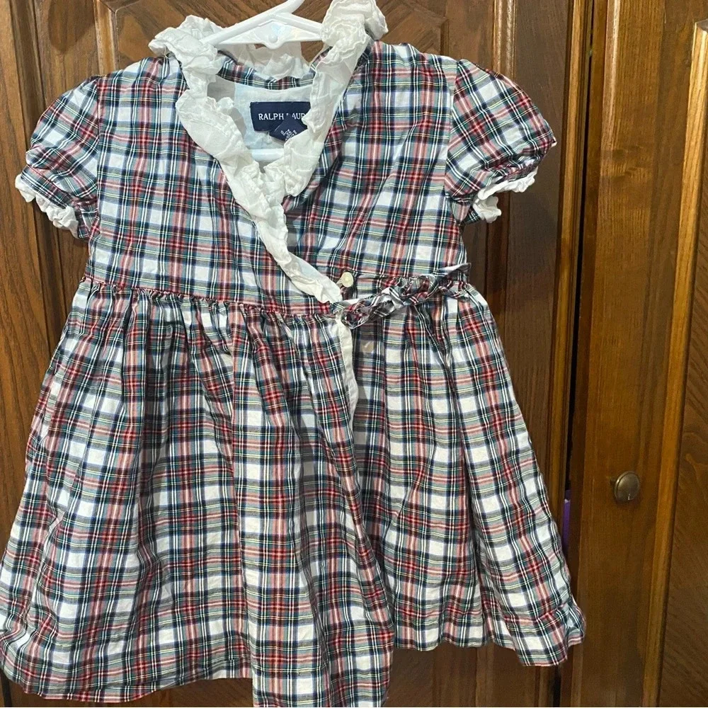 Ralph Lauren Plaid Wrap Dress